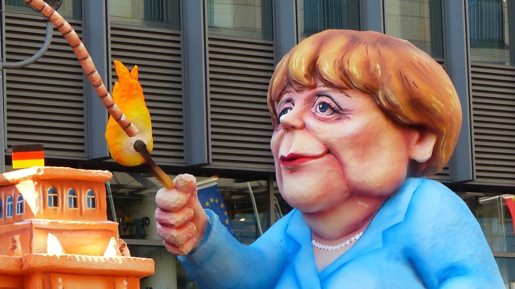 Angela Merkel spielt mit dem Feuer